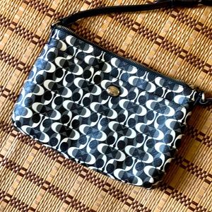 COACH👛Black and white Crossbody Mini Bag